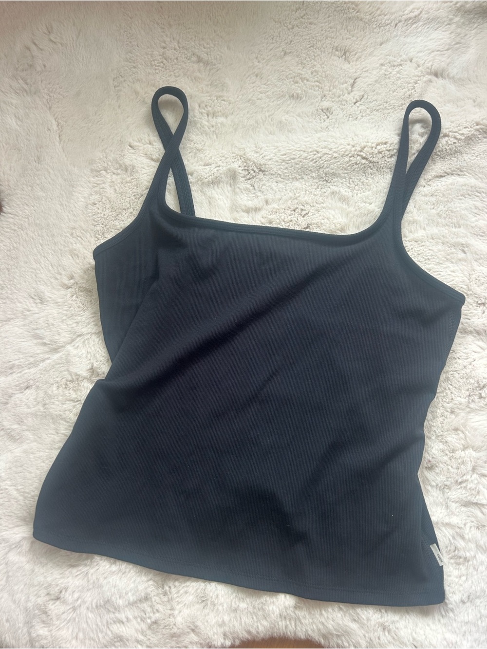 Vuori Black Ribbed large Tank Top